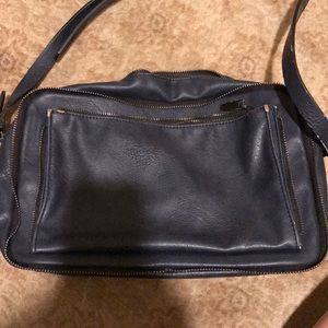 Zara navy bag with zipper